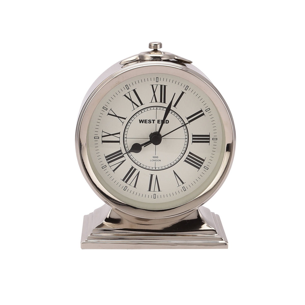 Erzo Silver Table Clock