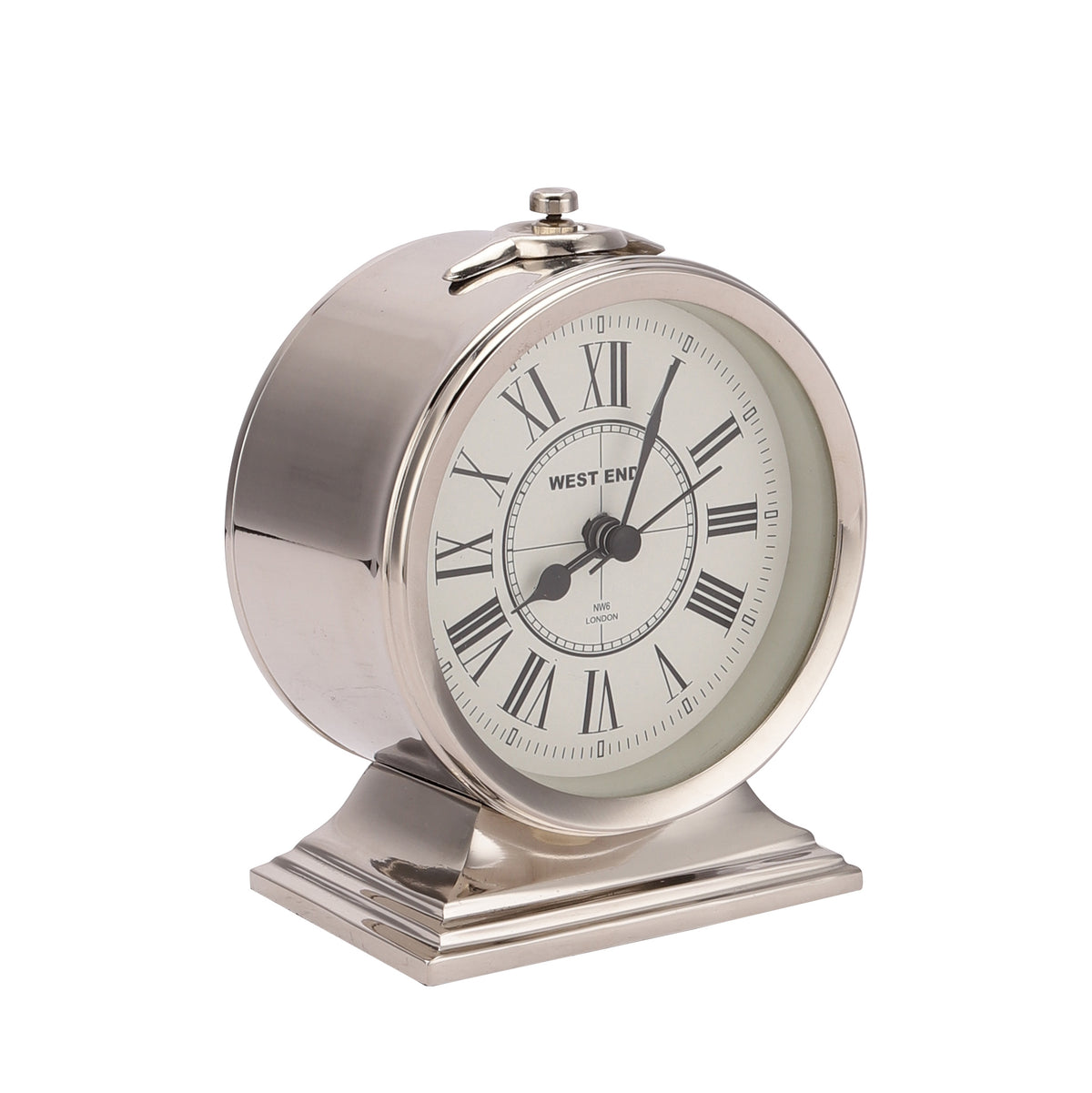 Erzo Silver Table Clock