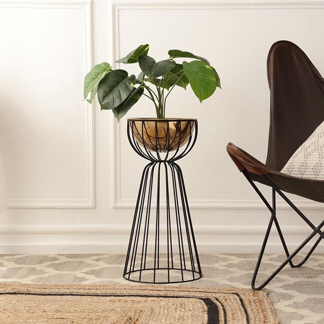 Twin Large Bloom Gold floor  planters