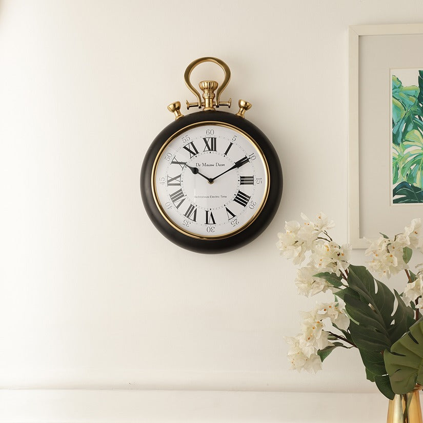 Sullivan - the Gold and Black wall clock