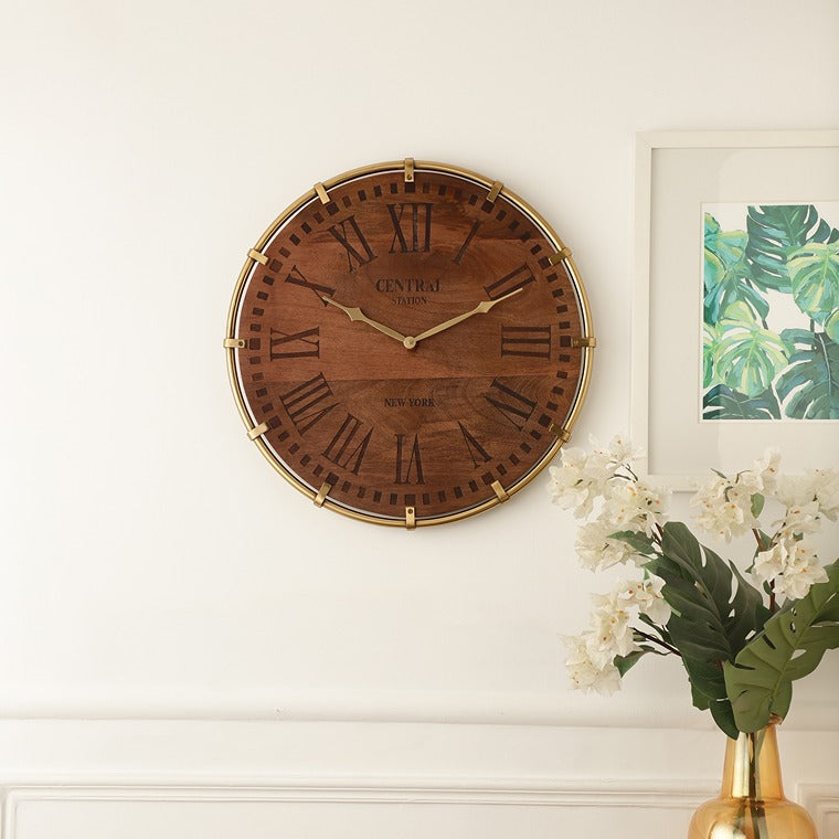 Timberland Gold Wall Clock