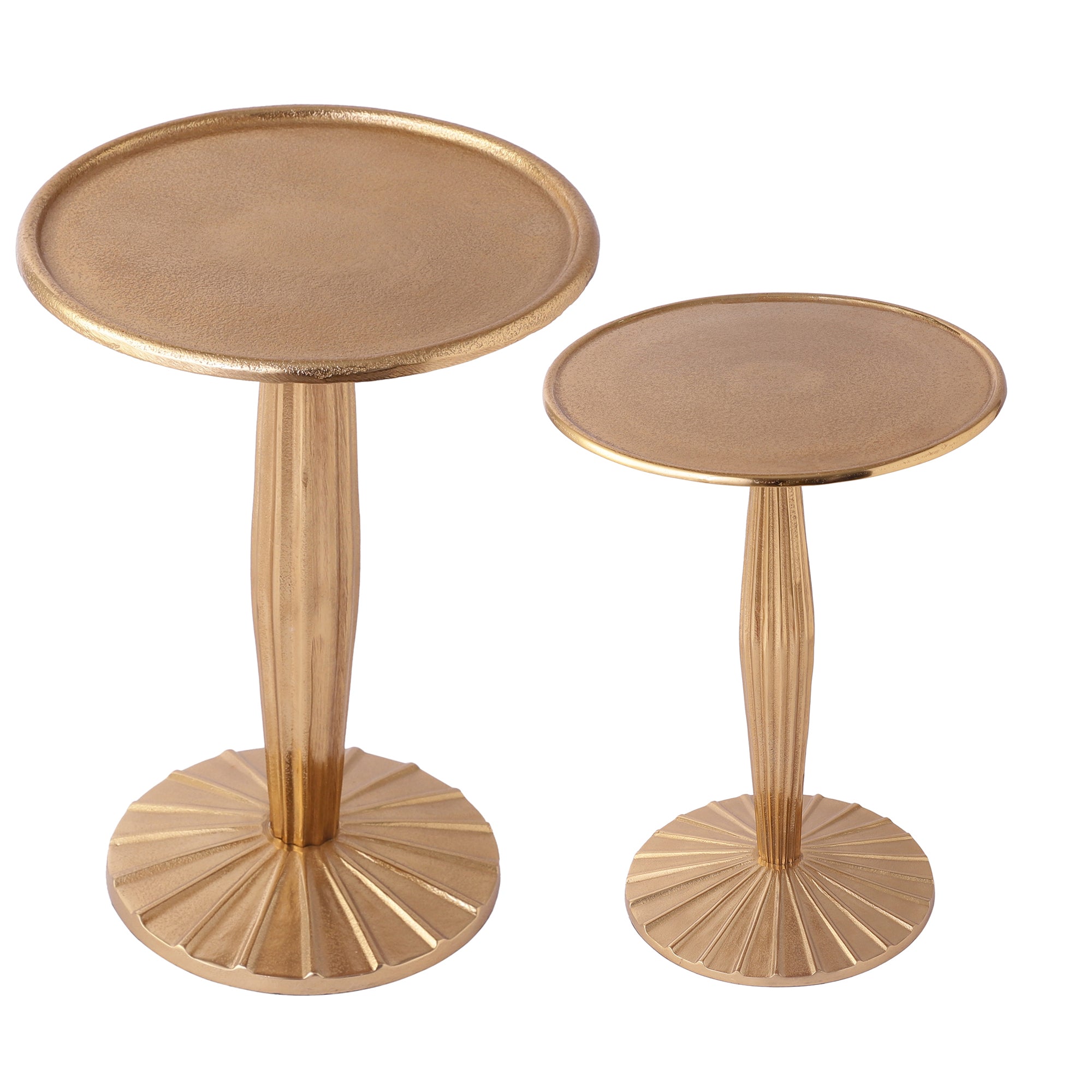Radiant Gold Duo Side Tables Set