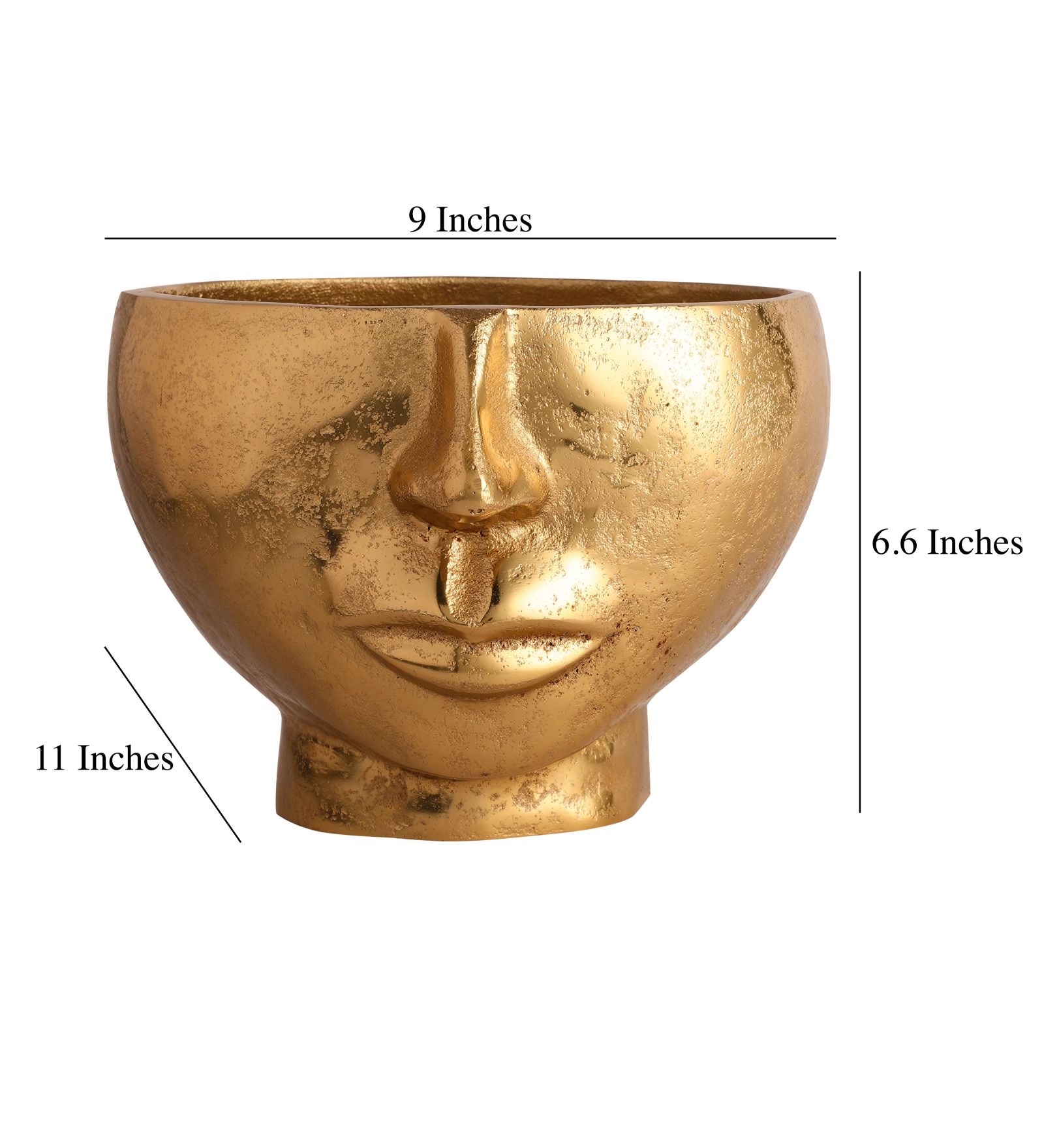 Two Face Vase Gold