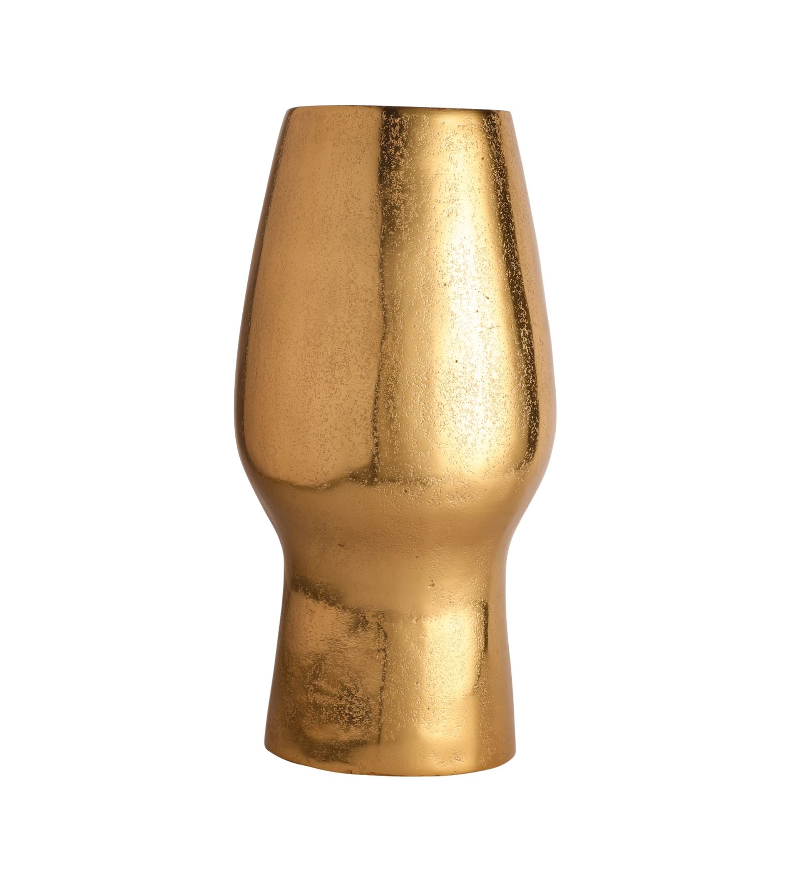 Flat Face Vase Gold