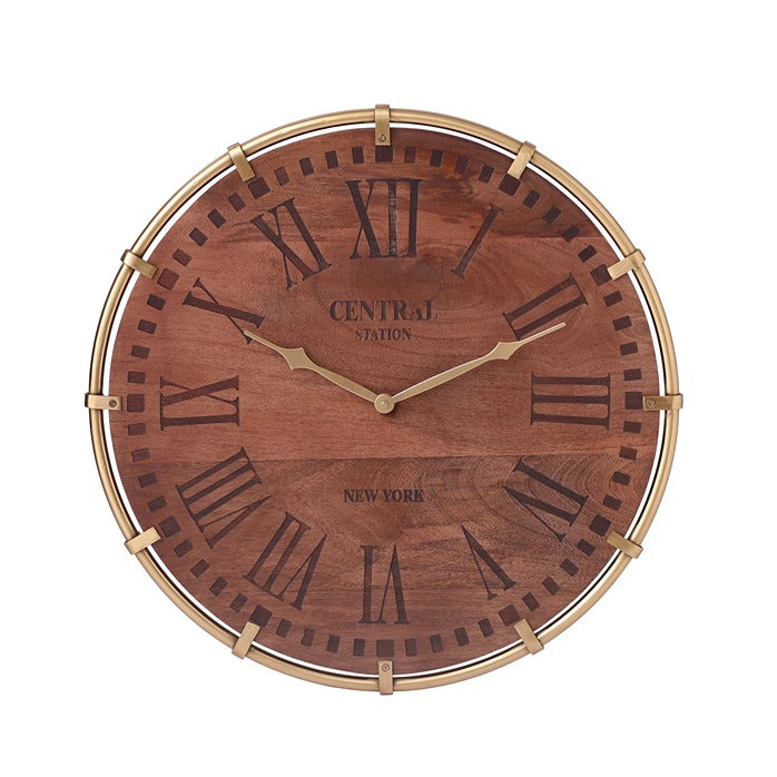 Timberland Gold Wall Clock