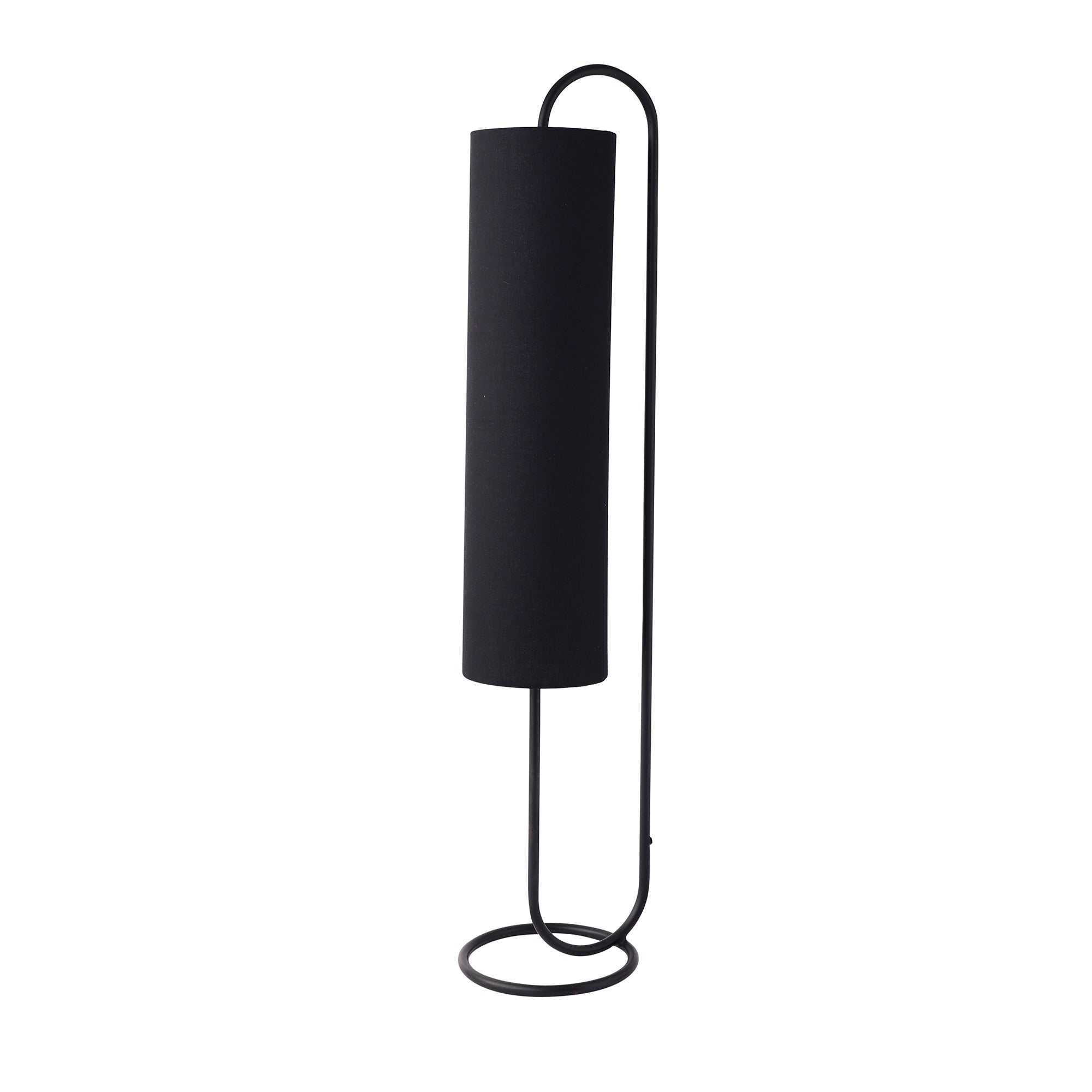Graceful Full Black  Curve Floor Lamp