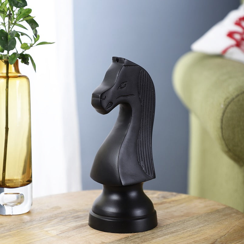 Chess Horse Black Over-Size
