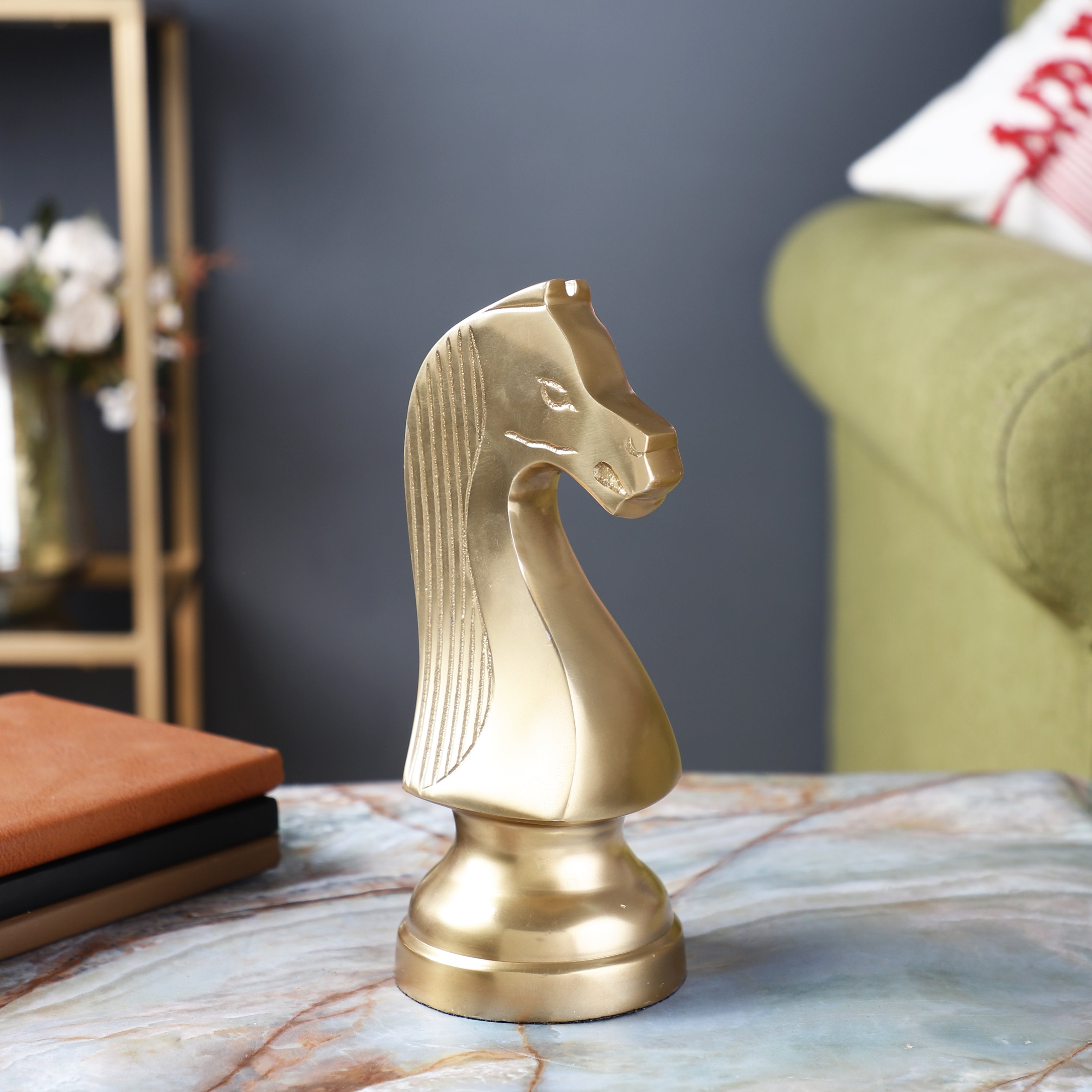 Chess Horse Gold Over-Size