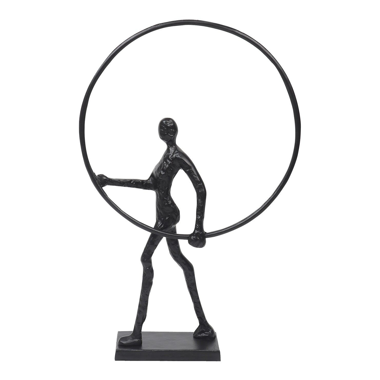 Enigmatic Embrace Sculpture Black