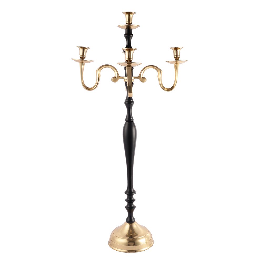 Tree of Life Candle Holder Black & Gold