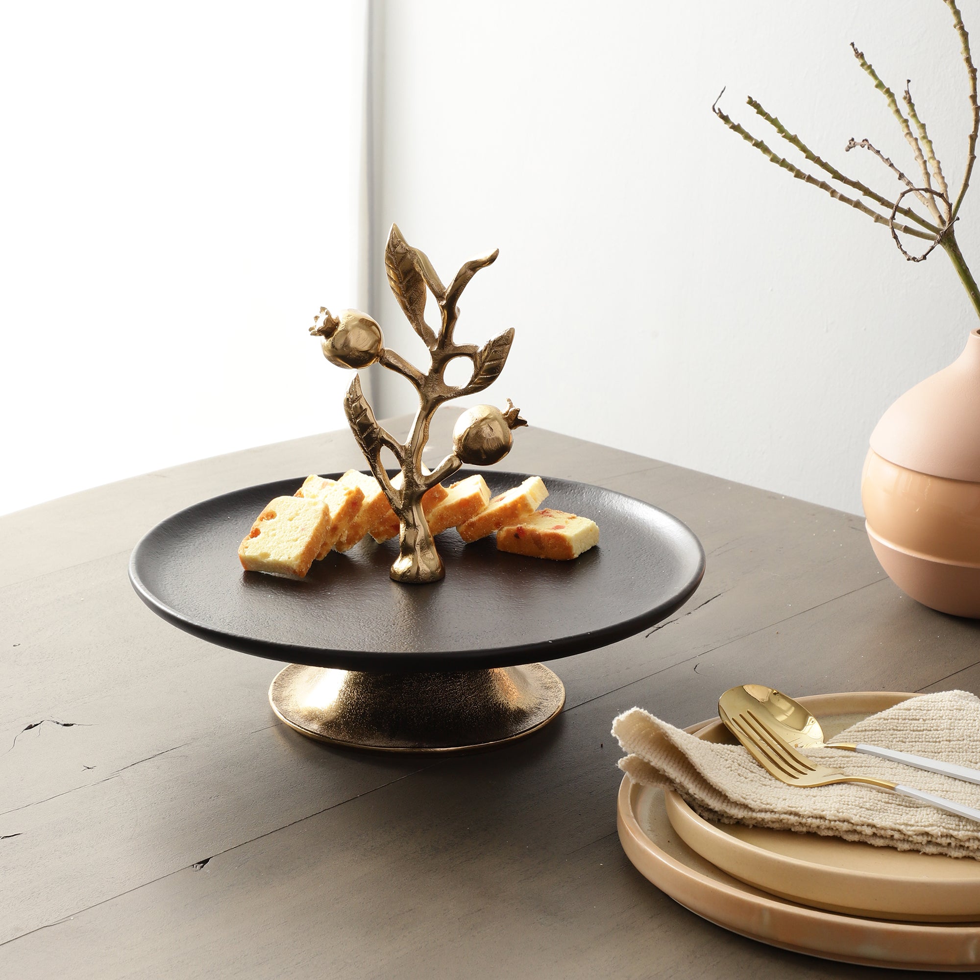 Pomegranate Metal cake stand