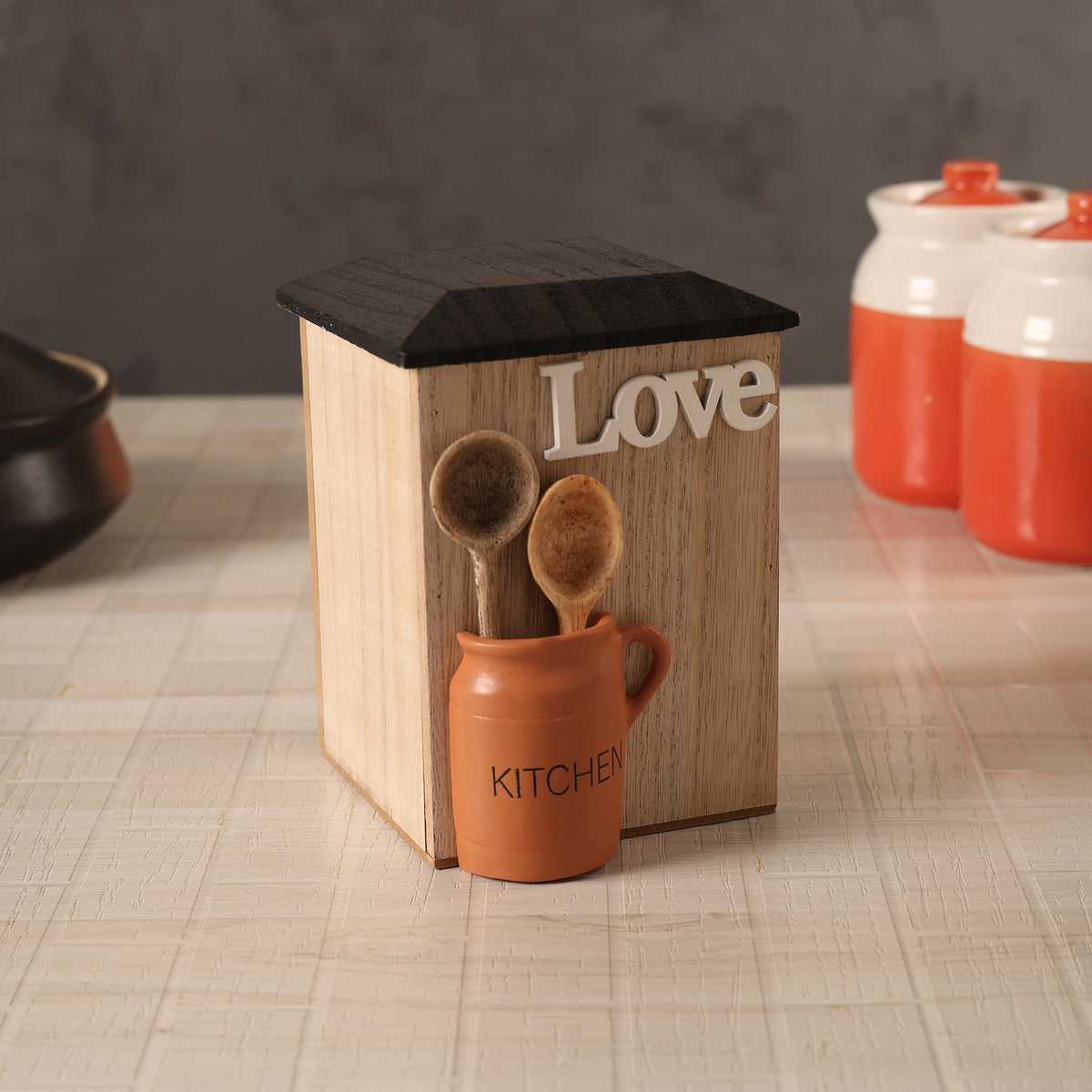 Pantry Kitchenette Wooden Storage Box