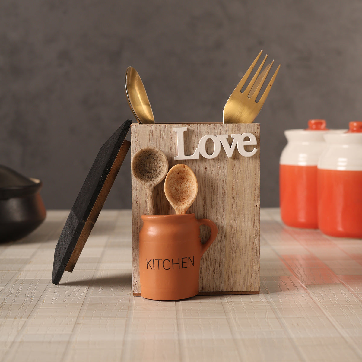 Pantry Kitchenette Wooden Storage Box