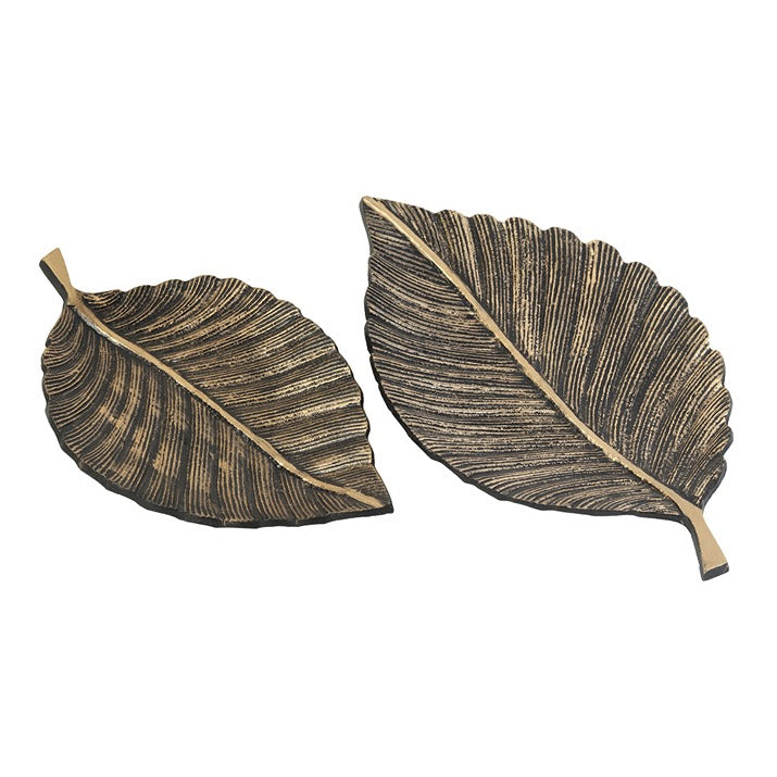 Leafy Affair- the Black Gold Tray set
