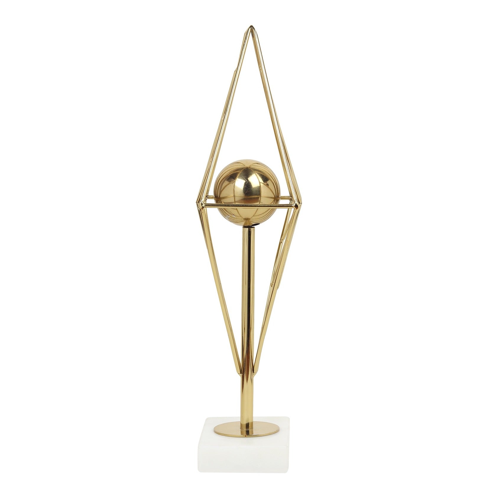 Diamond Prism Decor in Gold