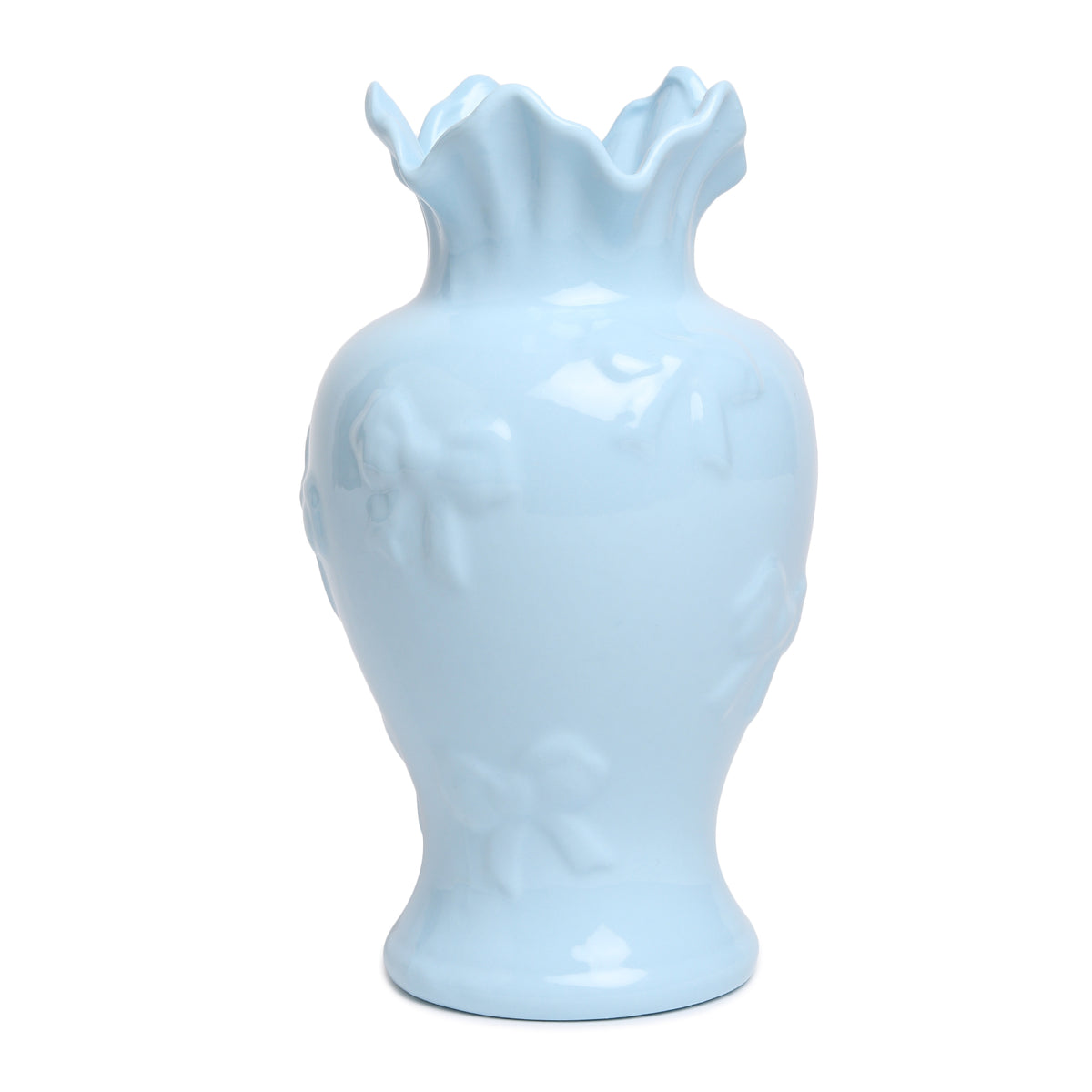 Elodie Fleur Blue  Porcelain Vase