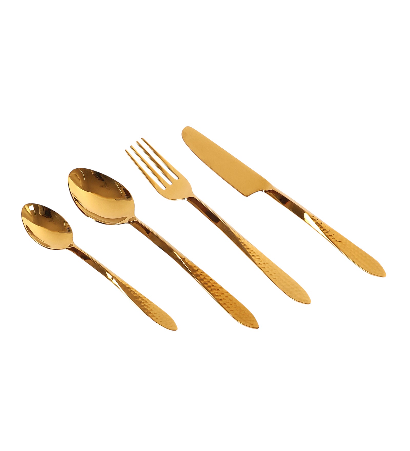 DUNE HAMMERED CUTLERY sET GOLD