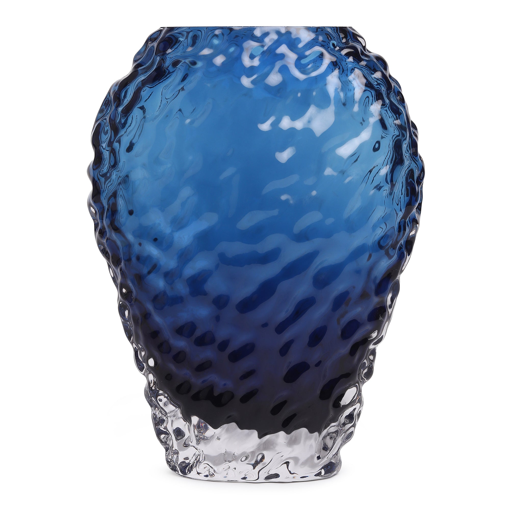 Torrent Blue Crystal Vase Tall