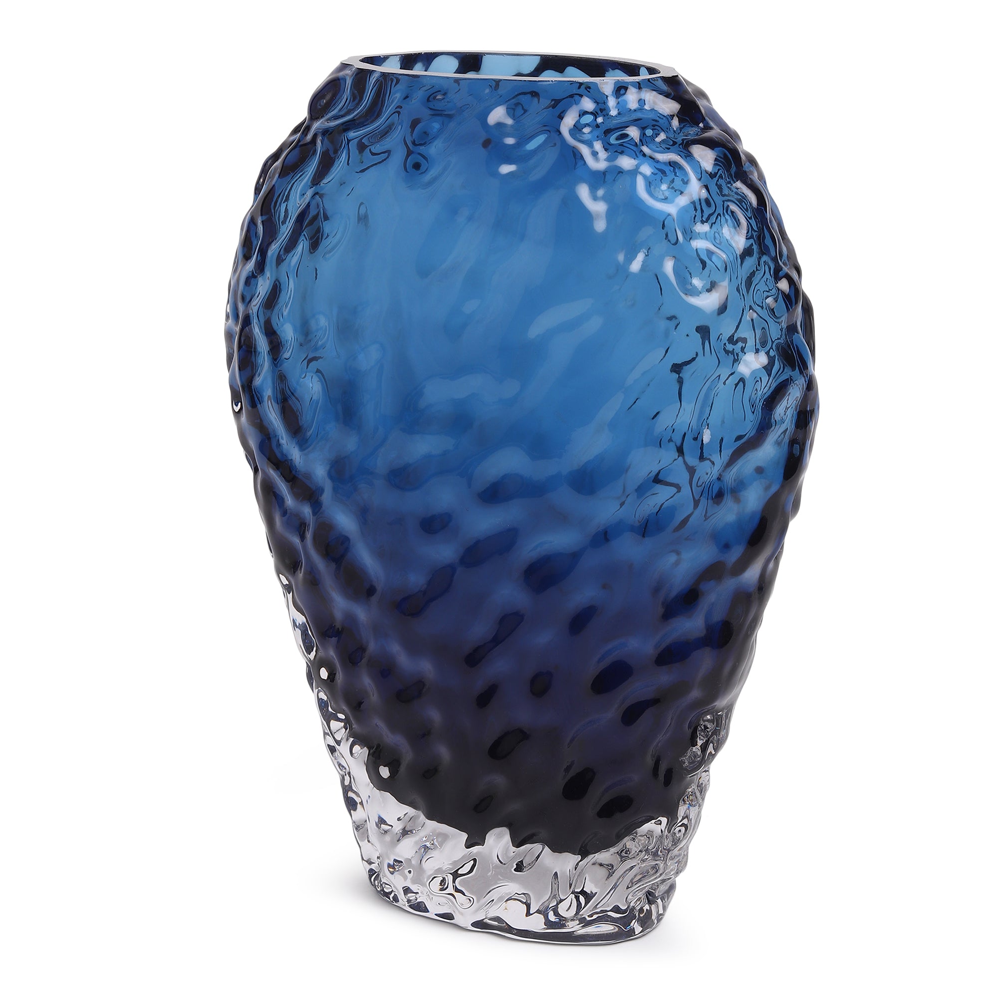 Torrent Blue Crystal Vase Tall