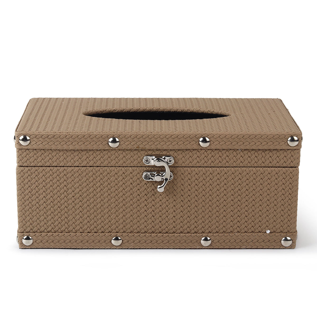 Bexley Leather Brown Tissue Box