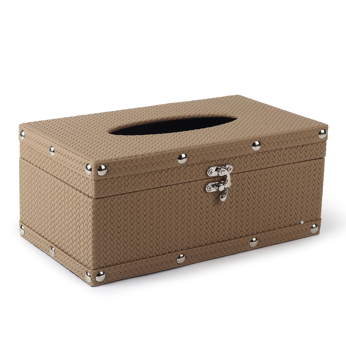 Bexley Leather Brown Tissue Box