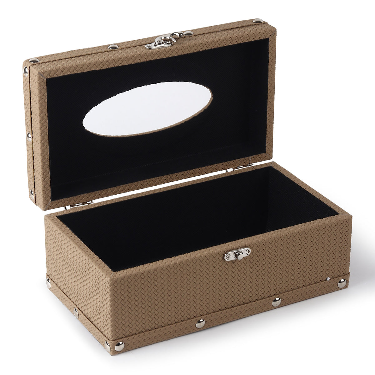 Bexley Leather Brown Tissue Box