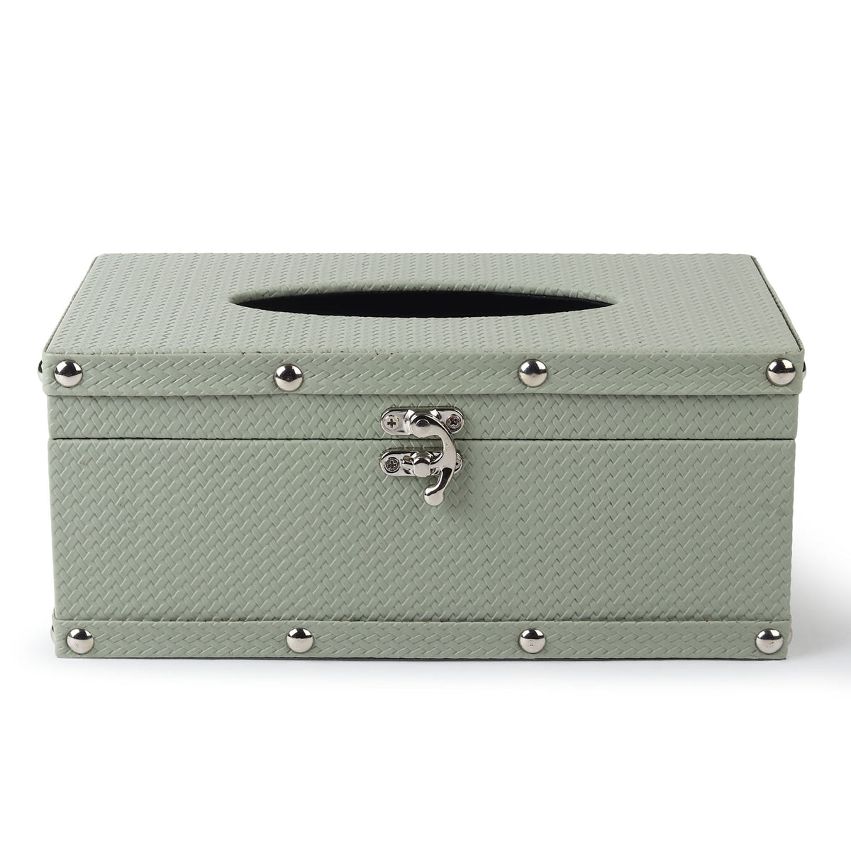 Bexley Leather Green Tissue Box