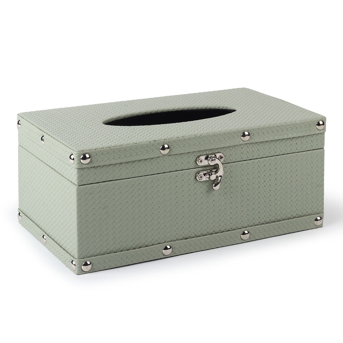 Bexley Leather Green Tissue Box