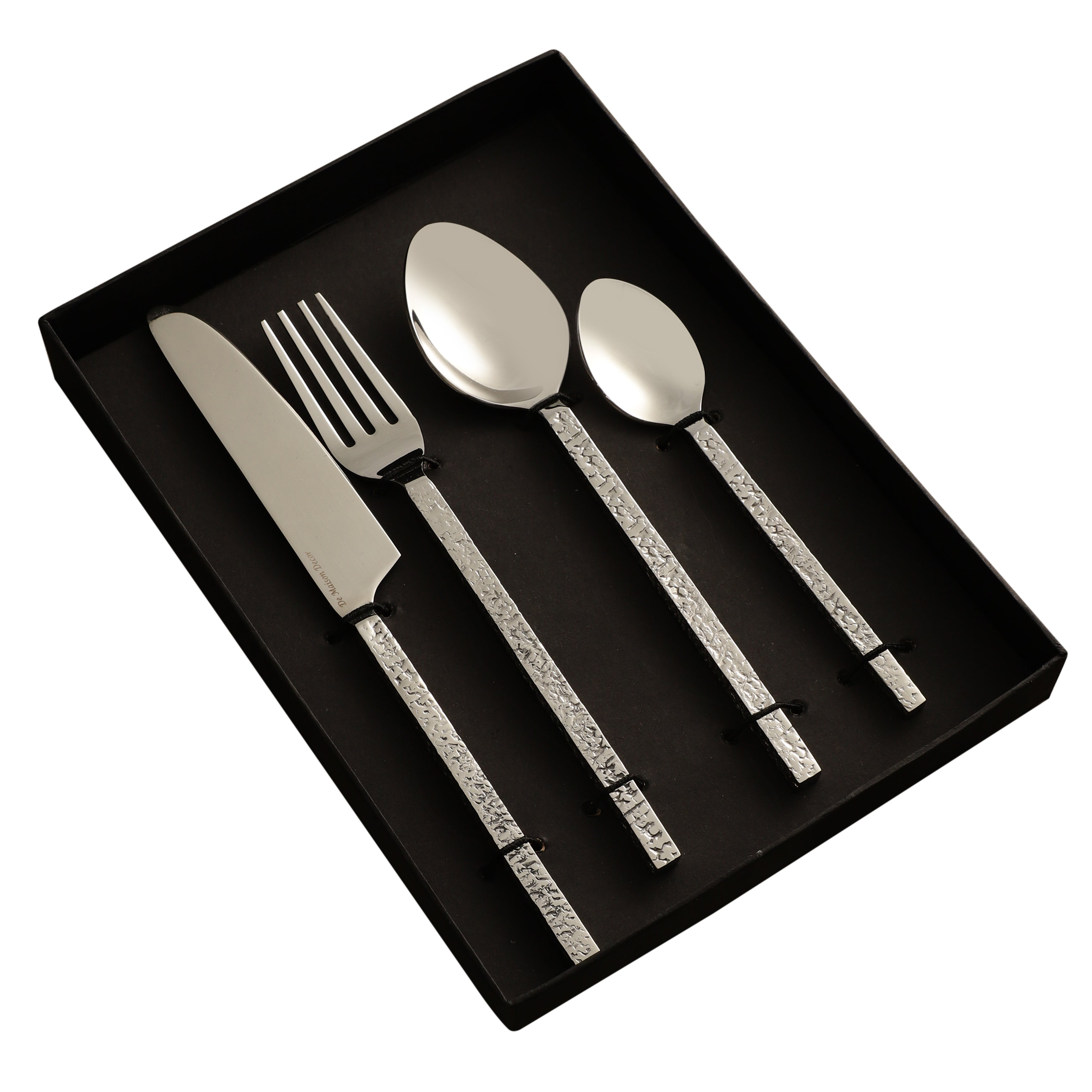 Ember Texture Cutlery Set Silver