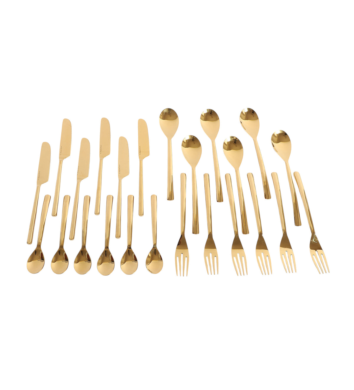 Ava Luxe Gold Cutlery Set of 16