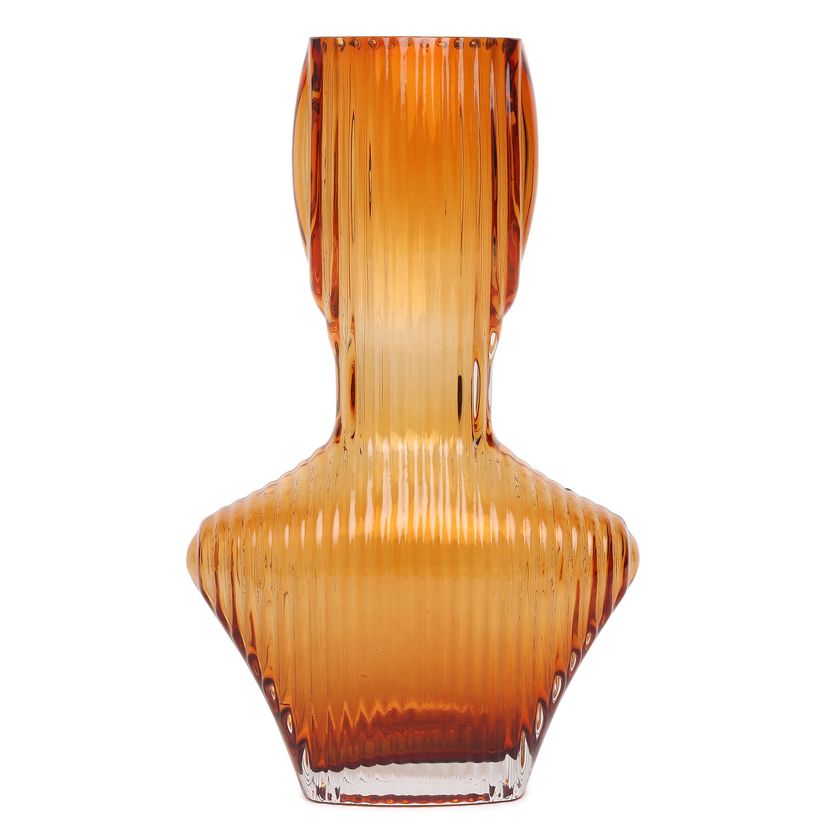 Apollo Amber Glass Vase