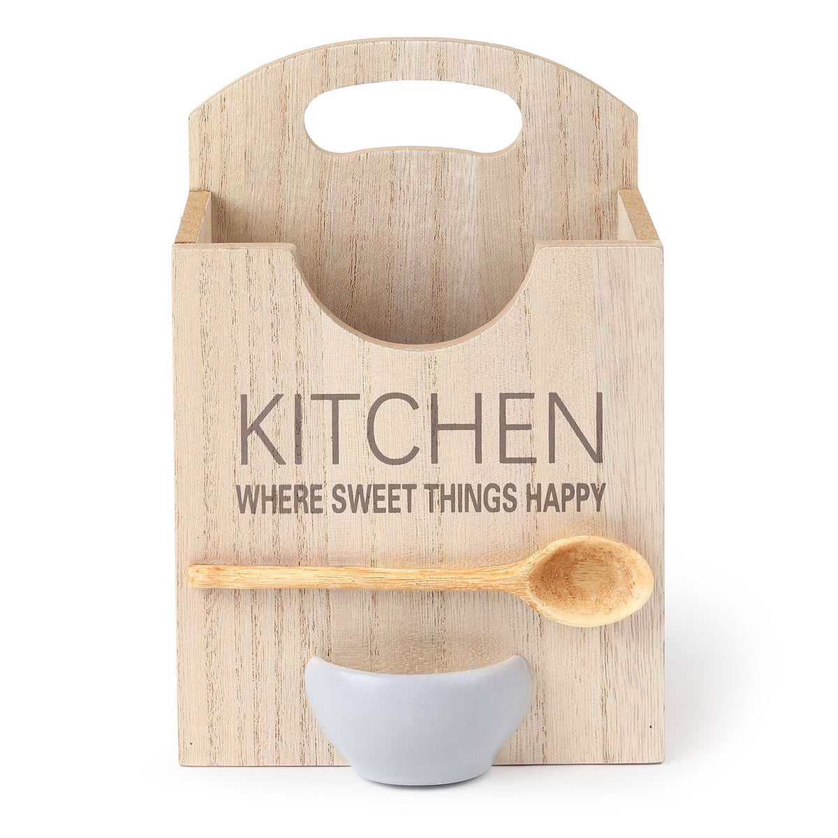 Homestead Kitchenette Wooden Cutlery Caddy