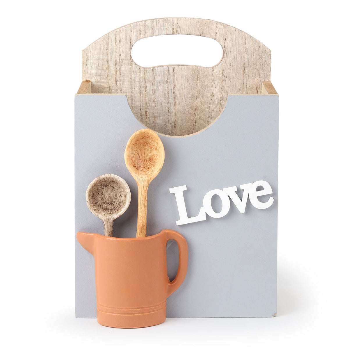 Galley Kitchenette Wooden Cutlery Caddy