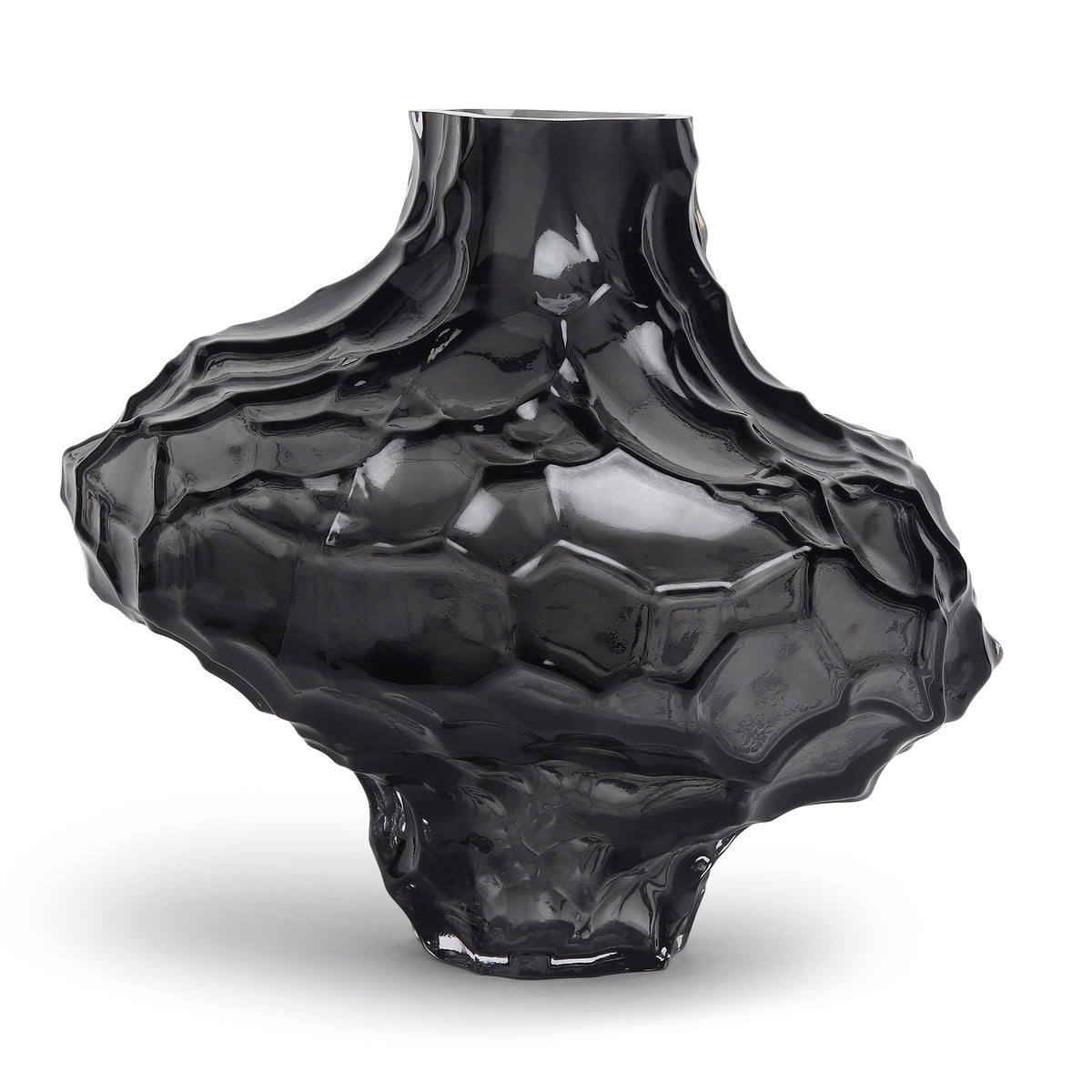 Magma Flow Grey Large Crystal Vase