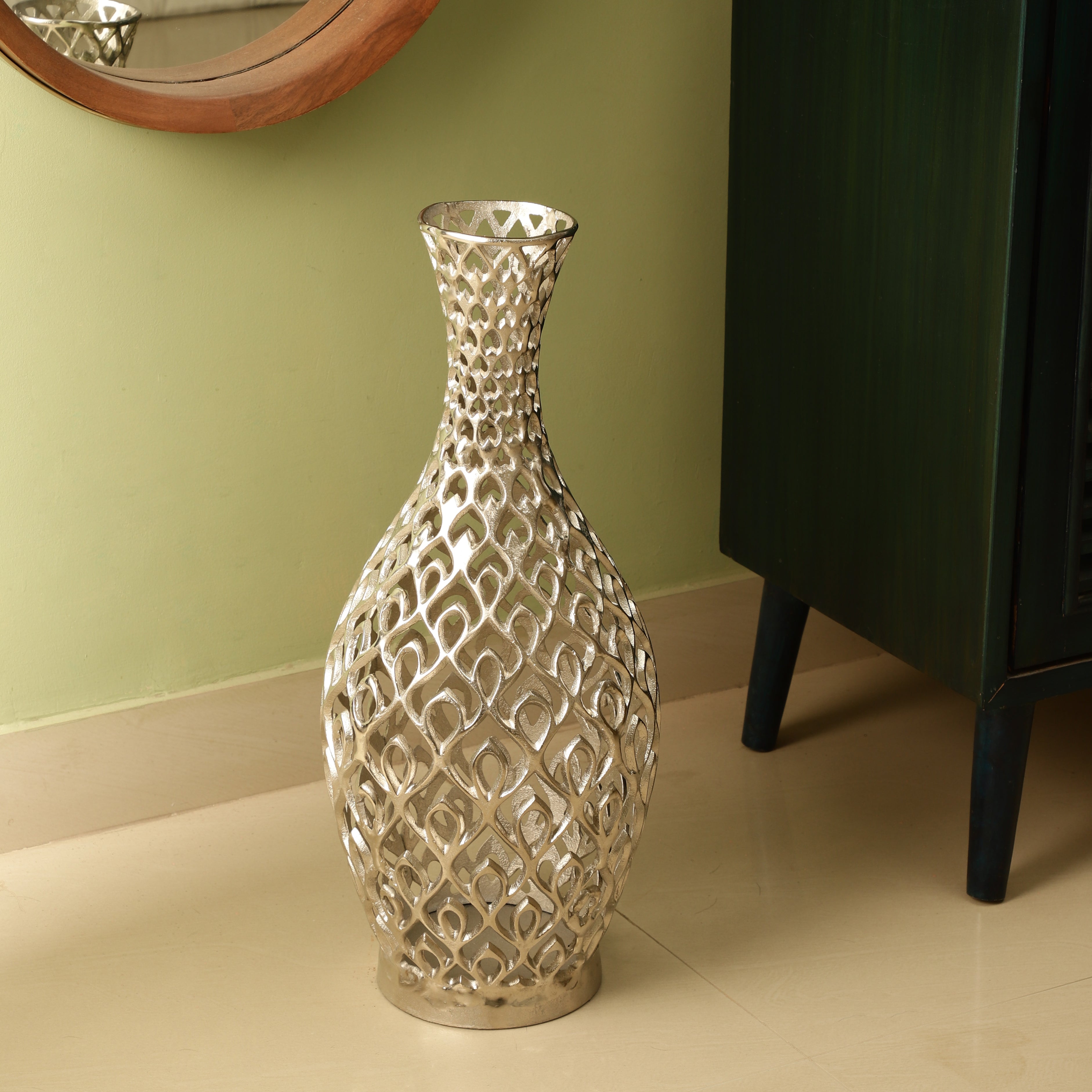Cavendish Ornate Metal Floor Vase