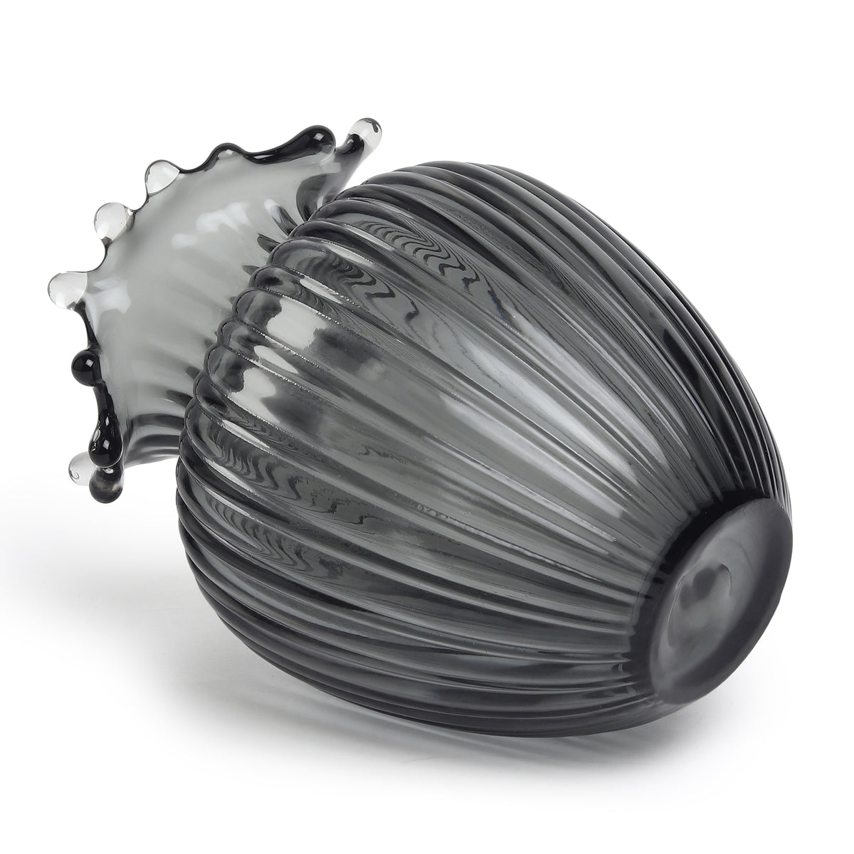 Gatsby Grey Small Glass Vase