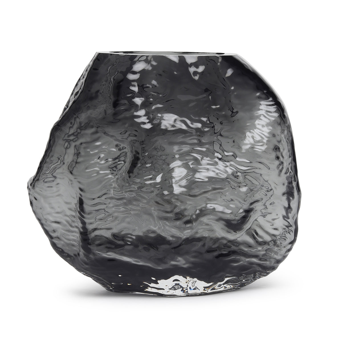 Terra Melt Black Crystal Vase