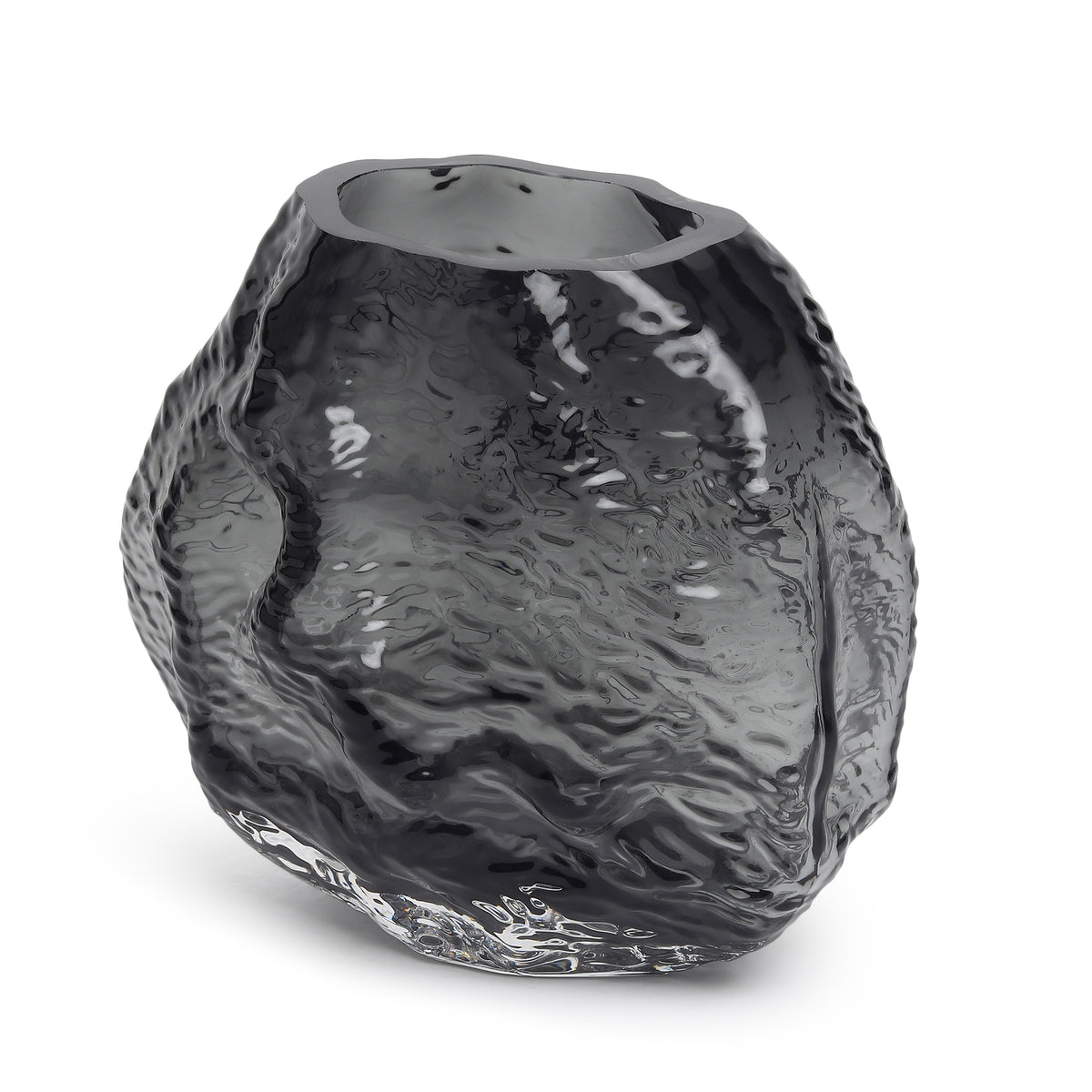 Terra Melt Black Crystal Vase
