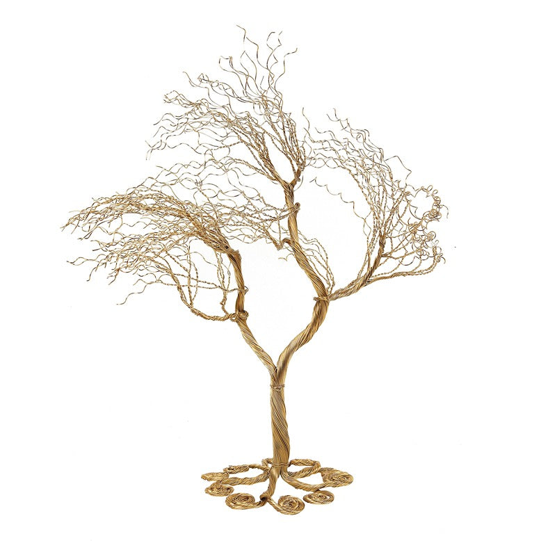 Breezy Branches Tree Sculpture in Gold