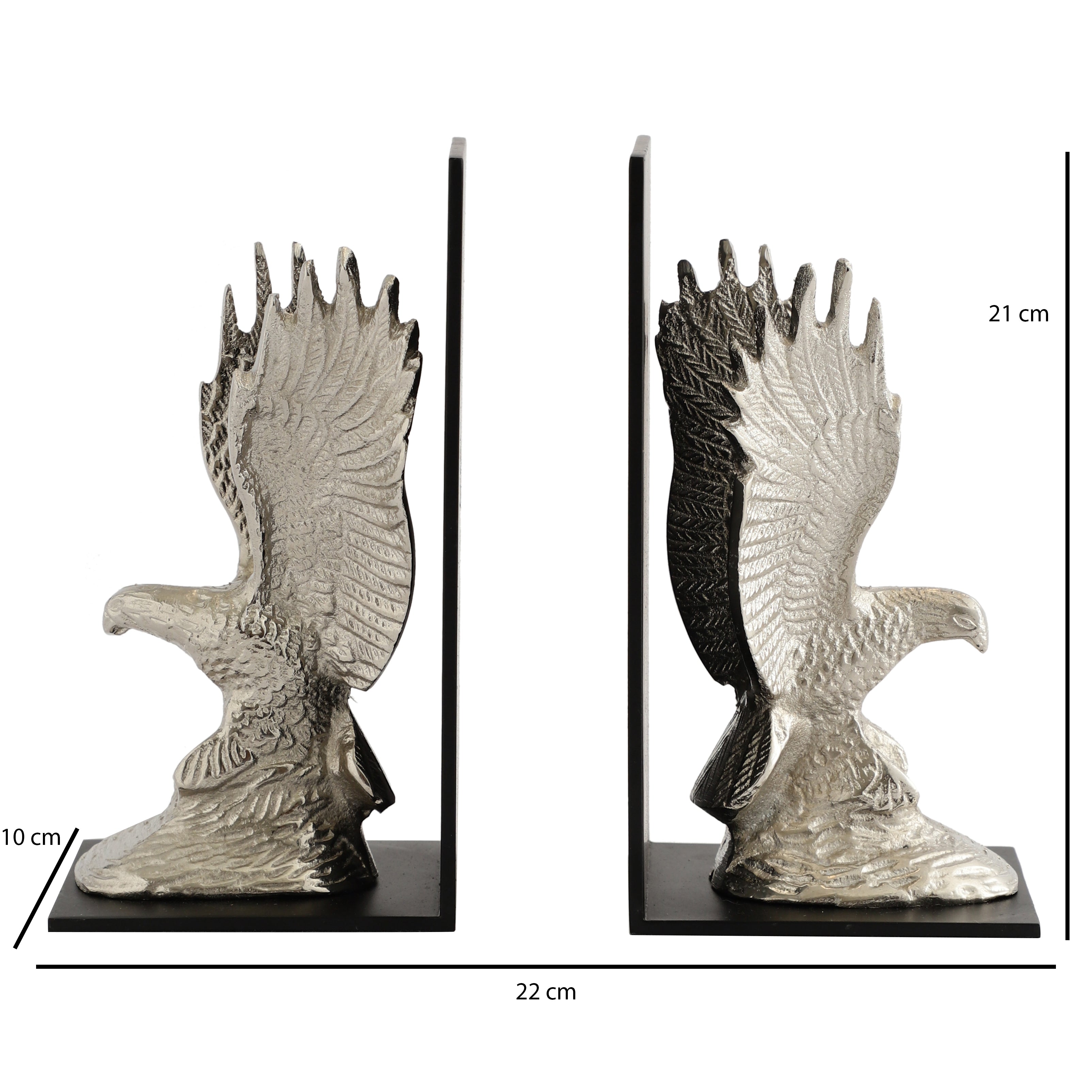 The Helion Pair Bookend Silver