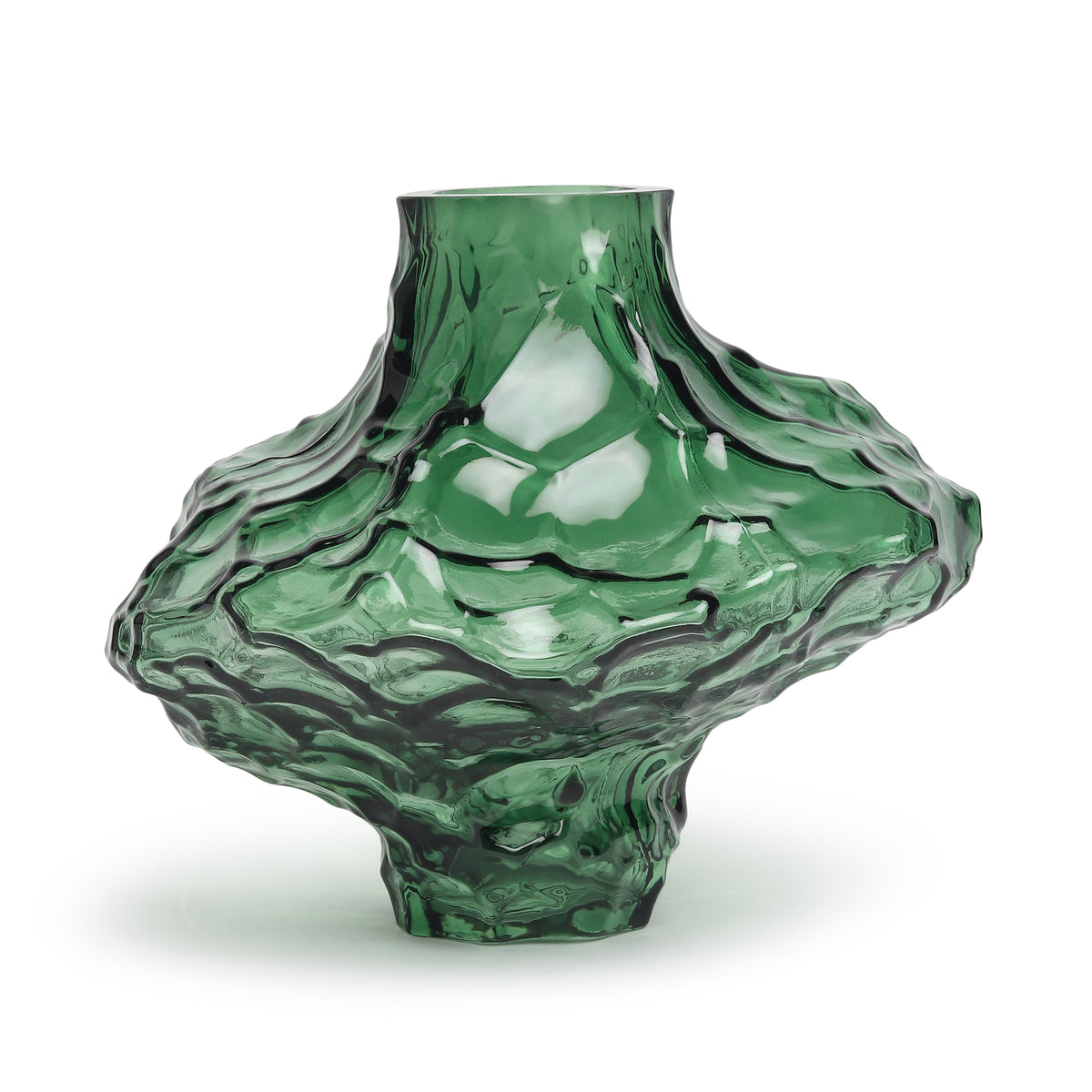 Magma Core Green Crystal Vase