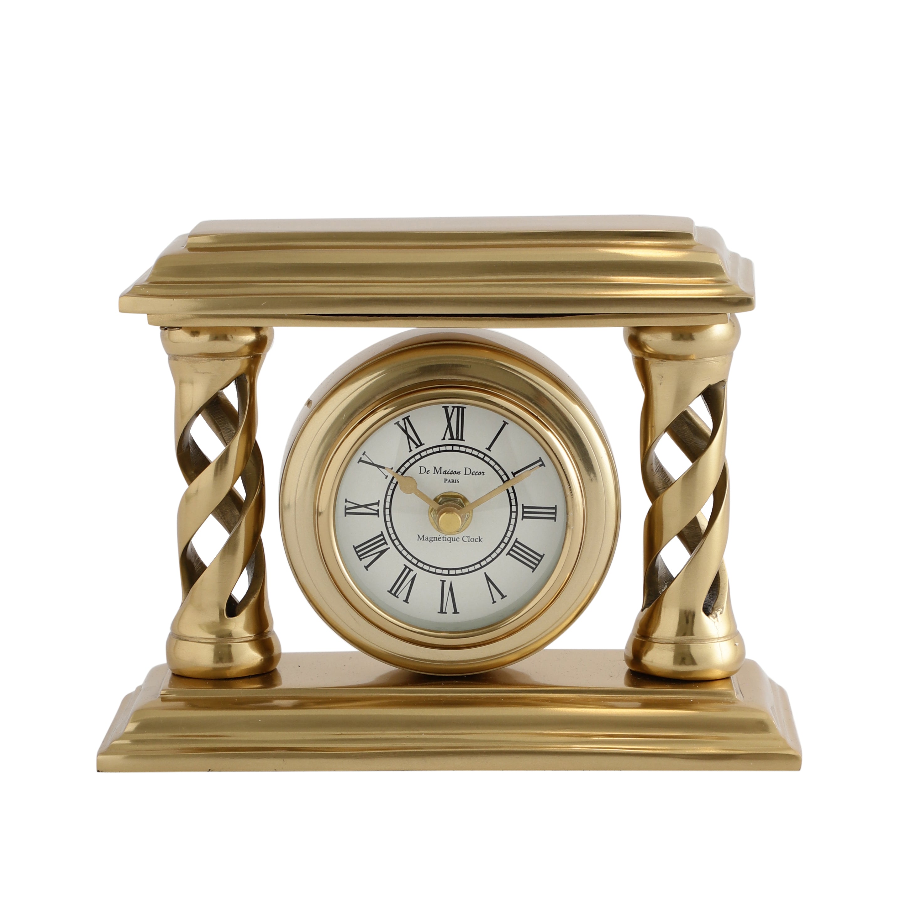 Velor Gold Table Clock