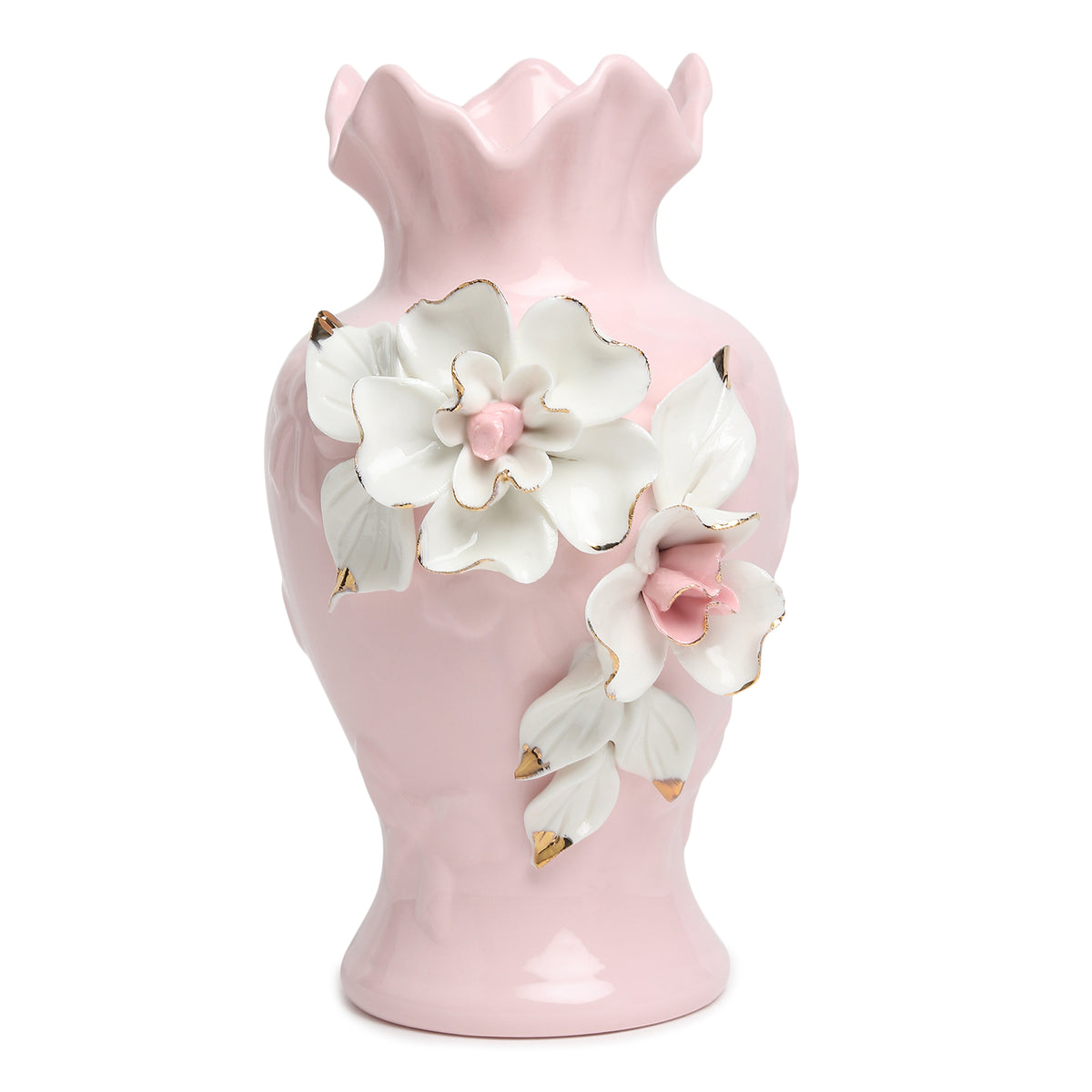 Elodie Fleur Pink  Porcelain Vase