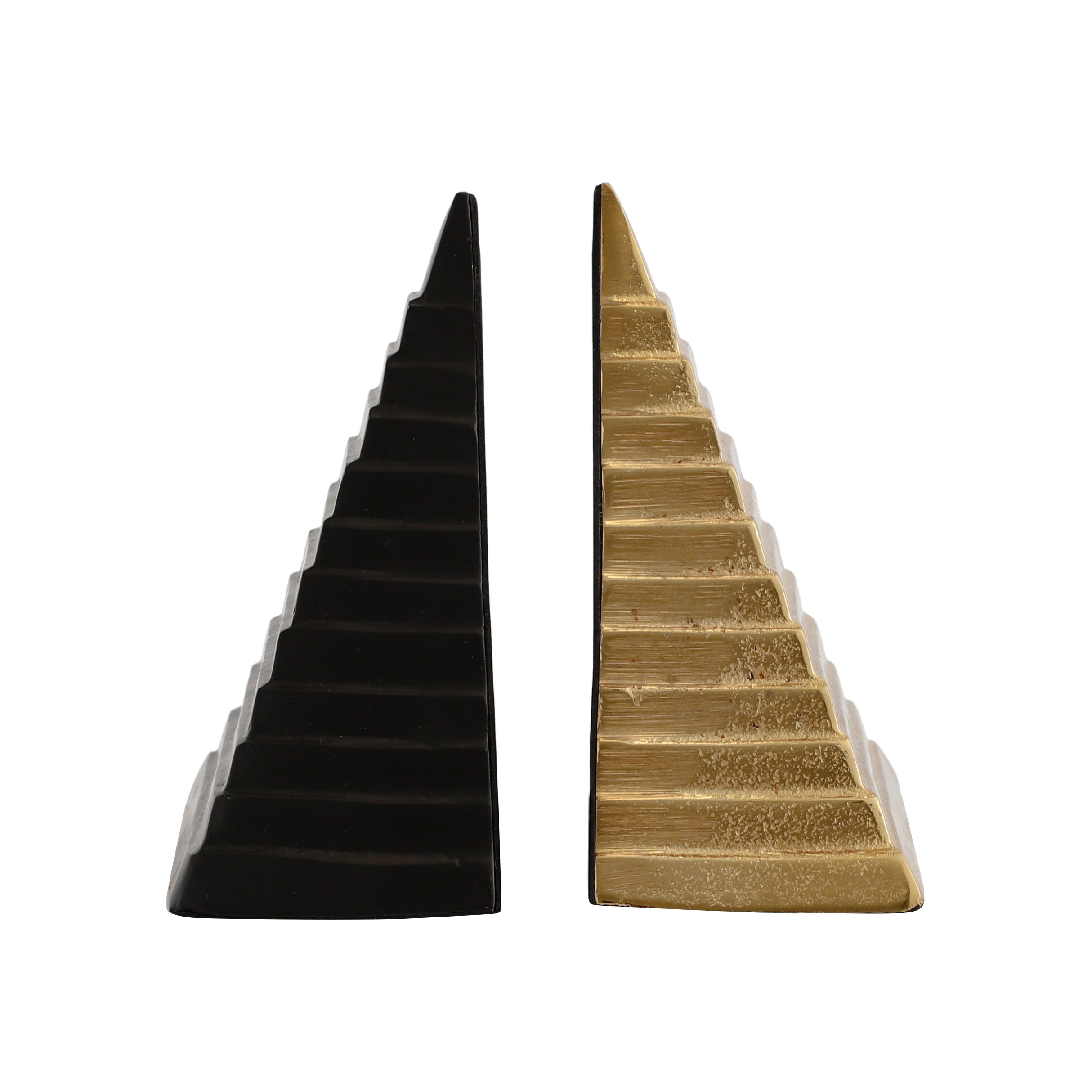Pyramidon Bookend Gold & Black