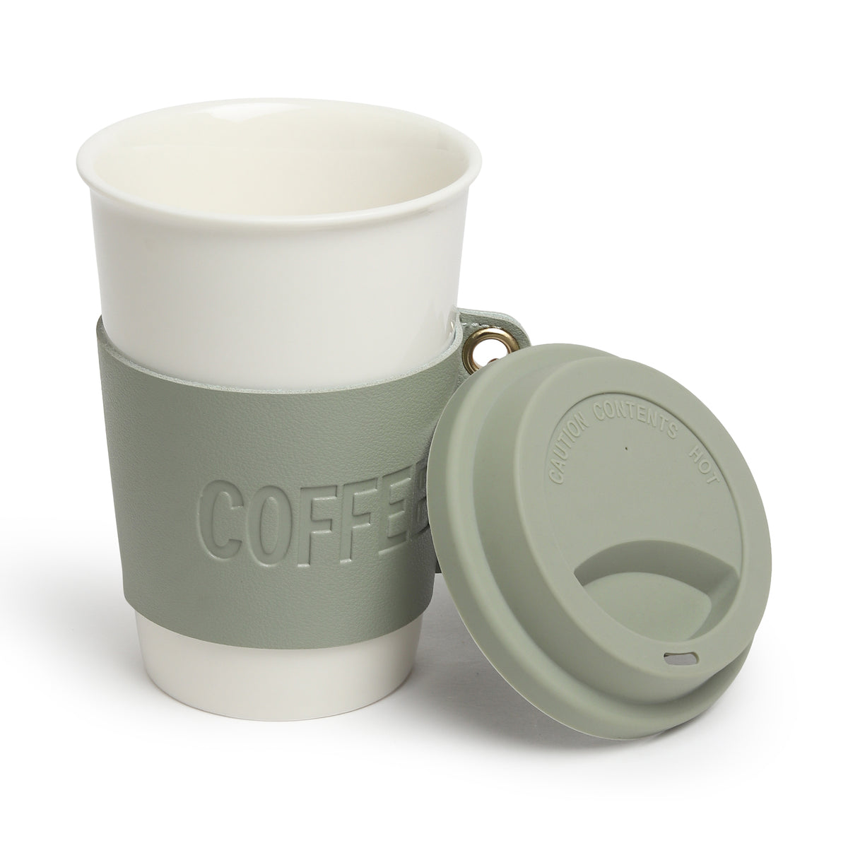 Brewster Coffee Green Ceramic Mug