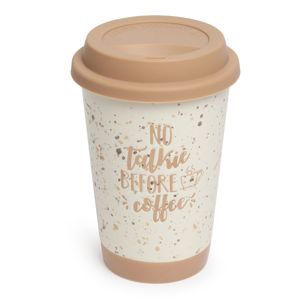 Coffee First Beige Ceramic Mug