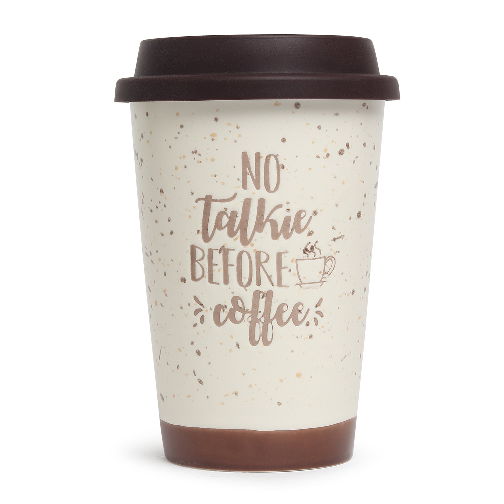 Coffee First Brown Ceramic Mug