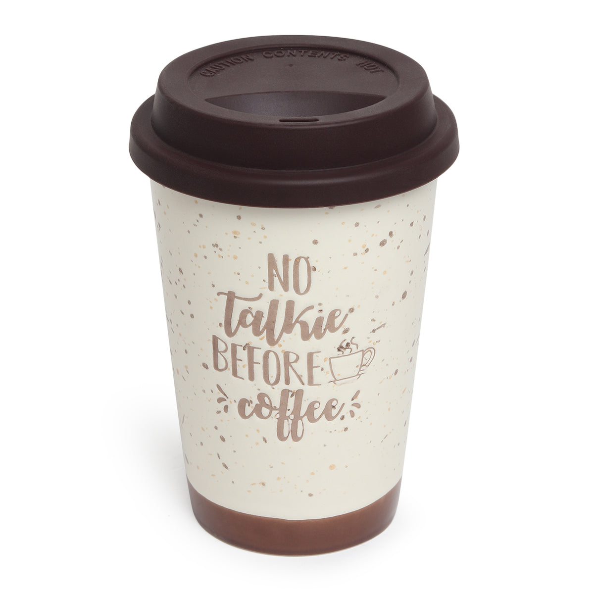 Coffee First Brown Ceramic Mug