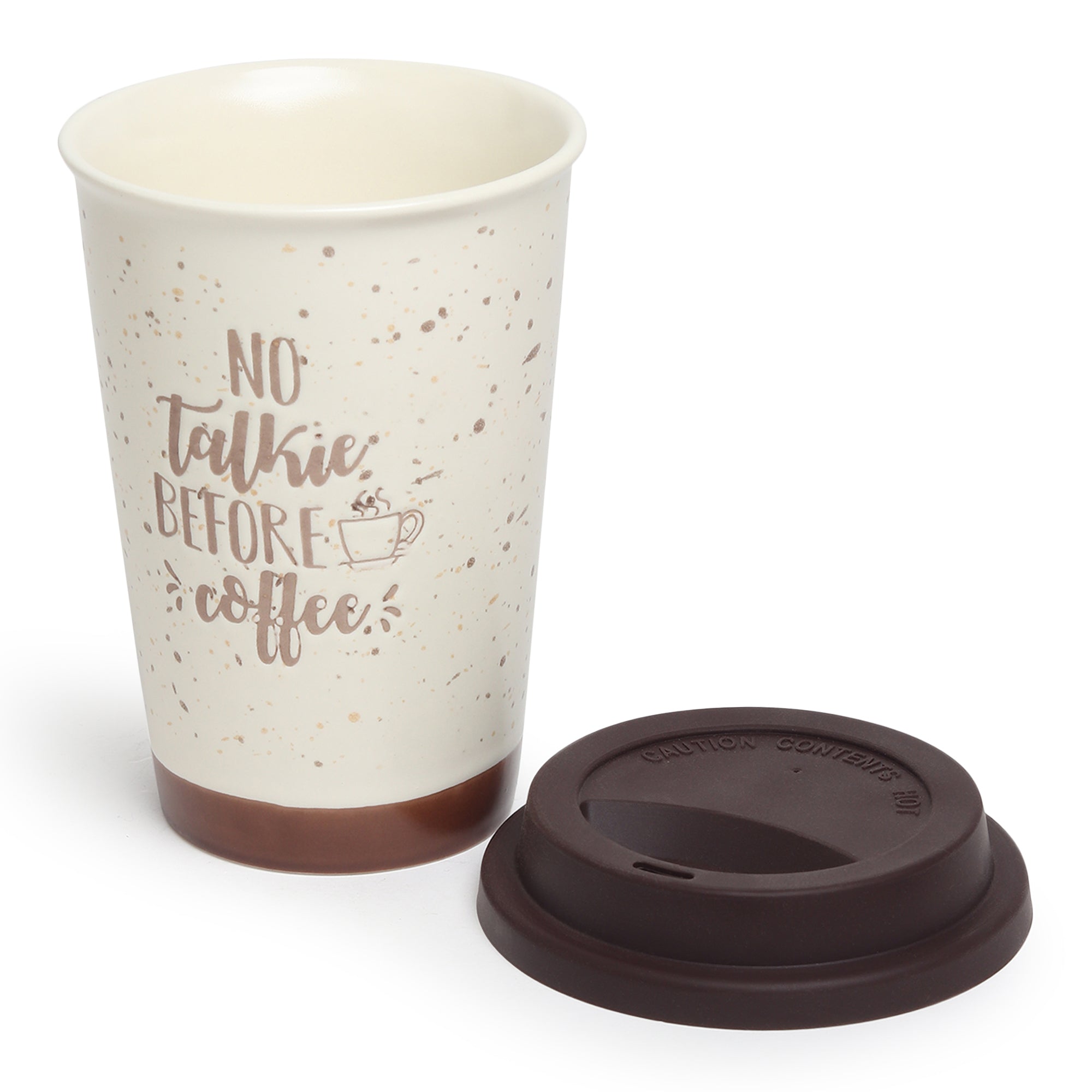 Coffee First Brown Ceramic Mug