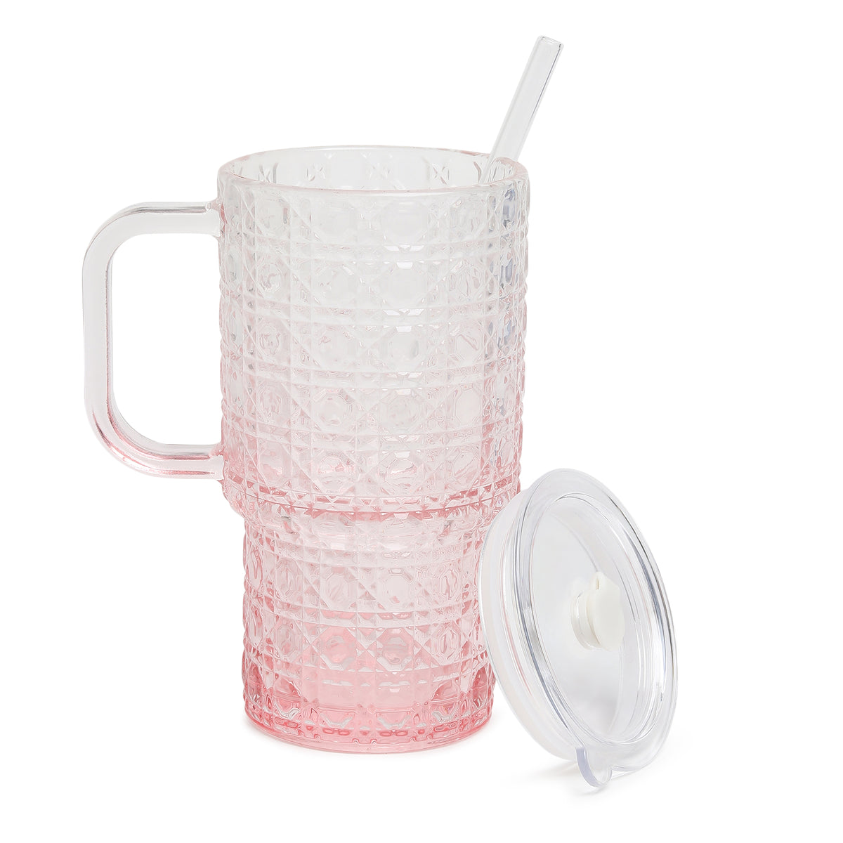 Verdelle Glass Tumbler Pink